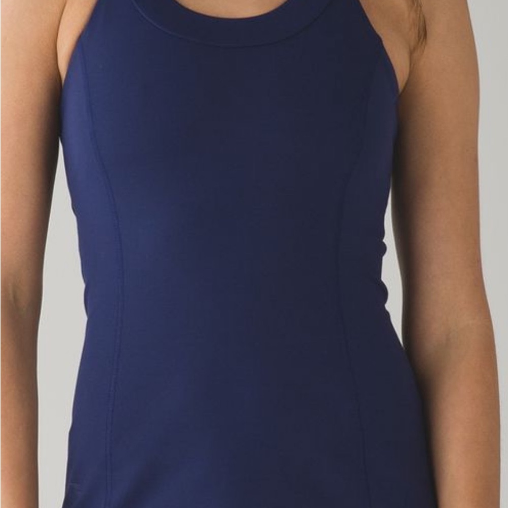 Lululemon Enhearten Hero Blue Athletic Tank with Bra